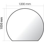 Plaque en verre 1050x1200mm p692004