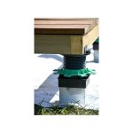 Plot terrasse r�glable 20 / 90 mm pour pieu m�tallique jouplast elevo carton de 30 pi�ces