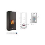 Poêle À granulés conty 9kw Étanche acier noir godin - 490327noir Poêle À granulés conty 9kw Étanche acier noir godin - 490327noir