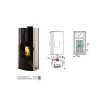 Poêle À granulés estray 9kw Étanche acier noir godin - 490329noir Poêle À granulés estray 9kw Étanche acier noir godin - 490329noir