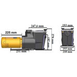 Pompe À filtration 1. 5 cv, 18 m3 / h mono 2 - sp2616xe221 Pompe À filtration 1. 5 cv, 18 m3 / h mono 2 - sp2616xe221