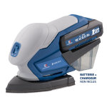 Ponceuse delta sans fil 18v lithium multifonction