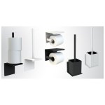 Porte balai � fixer noir mat