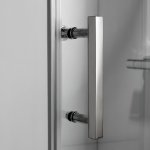 Porte de douche coulissante 'denis' 120x195 en inox