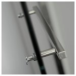 Porte de douche pivotante 100 cm en inox chrom