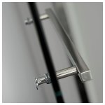 Porte de douche pivotante 120 cm tout inox chromé Porte de douche pivotante 120 cm tout inox chromé