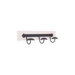 Porte - manteau ''excalibur'' bois blanc 3 ttes 9x8x47cm