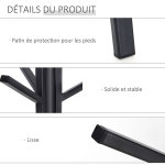 Porte - manteau trpied design contemporain branches tagre + 9 patres dim. 45l x 45l x 180h cm mtal ...