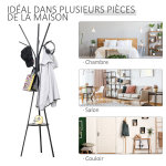 Porte - manteau trpied design contemporain branches tagre + 9 patres dim. 45l x 45l x 180h cm mtal ...