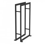 Porte serviette � poser - 2 barres - loft game noir