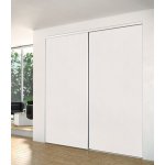 Porte sprint 1 partie blanc nacré structuré h250xl91. 4cm Porte sprint 1 partie blanc nacré structuré h250xl91. 4cm