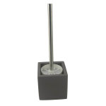 Pot avec balai en mdf coloris gris