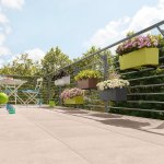 Pot balconera color 80 - kit complet, gris ardoise - 80 cm