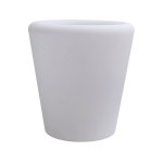 Pot de fleurs lumineux led  nias  - blanc