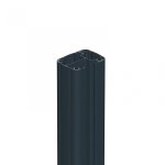 Poteau aluminium À visser gris pour clôture, l. 5 x h. 95 cm Poteau aluminium À visser gris pour clôture, l. 5 x h. 95 cm