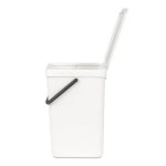 Poubelle 16l blanc - 109942