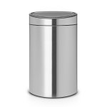 Poubelle 40l matt steel - 114823