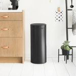 Poubelle de cuisine 30l matt black - 115301