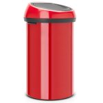 Poubelle de cuisine 60l rouge - 402487