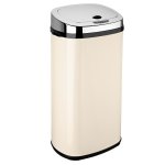 Poubelle de cuisine automatique largo crme inox 42l