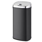 Poubelle de cuisine automatique largo noir inox 42l