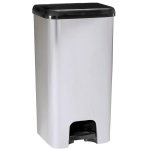 Poubelle de cuisine  pdale lincoln mtallis plastique 40l
