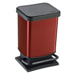 Poubelle de cuisine pdale 20l rouge, rotho