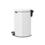 Poubelle  pdale 12l blanc - 111969