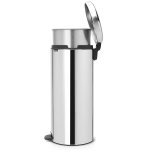 Poubelle  pdale 30l brillant steel - 114762