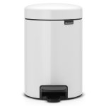 Poubelle  pdale 3l blanc - 112126