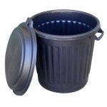 Poubelle polypro 80 l noire