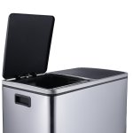 Poubelle tri slectif major inox 60l