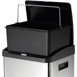 Poubelle tri slectif oslo inox 34l