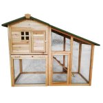 Poulailler surlev en bois 1  2 poules 138x61x110cm werkapro
