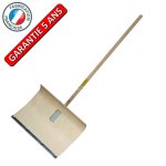 Poussoir  neige bois emmanch fixation rapide, outil pour le dneigement