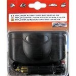 Prise din haute puissance 12a + cable 1m + adaptateur 3 prises Prise din haute puissance 12a + cable 1m + adaptateur 3 prises