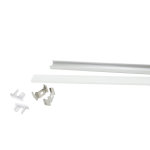 Profil aluminium 1m pour ruban led avec couvercle blanc opaque (pack de 5) - silamp