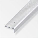 Profilé de marche 14x23mm argent rainure percée 1m Profilé de marche 14x23mm argent rainure percée 1m