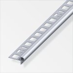 Profil nez de marche florentin en aluminium brut 10x2. 5mm