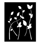 Protection murale primavera noir / blanc 80x100cm
