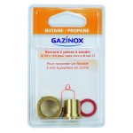 Raccord 2 pices pour gaz butane / propane  souder, mle x diam. 12 mm, gazinox