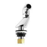 Raccord chrom� sur gorge excentr�e 22mm 20 / 27