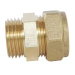 Raccord � compression laiton tc 12 - m�le 12 / 17