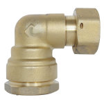 Raccord coud laiton ecrou prisonnier pe20 - cr. 20 / 27 - sens unique de montage