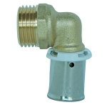 Raccord coud  sertir pour tube per 20 - mle 15 / 21
