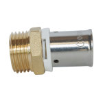 Raccord droit  sertir pour tube per 20 - mle 20 / 27