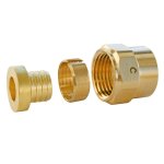 Raccord droit � visser pour tube per �12 - ecrou - tournant f12 / 17