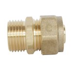 Raccord droit À visser pour tube per Ø25 - mâle 26 / 34 Raccord droit À visser pour tube per Ø25 - mâle 26 / 34