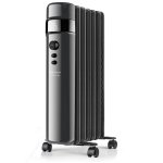 Radiateur  bain d'huile 1500w noir - agadir 1500