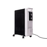 Radiateur bain d'huile 2500w avec corde  linge et rservoir d'humidification